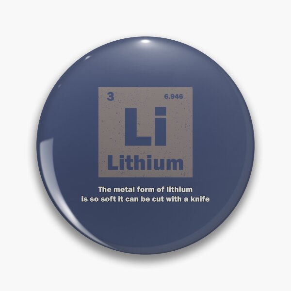 Item preview, The metal form of lithium is so soft it can be cut with a knife, gift for chemistry lover designed and sold by abdelhak2005.
