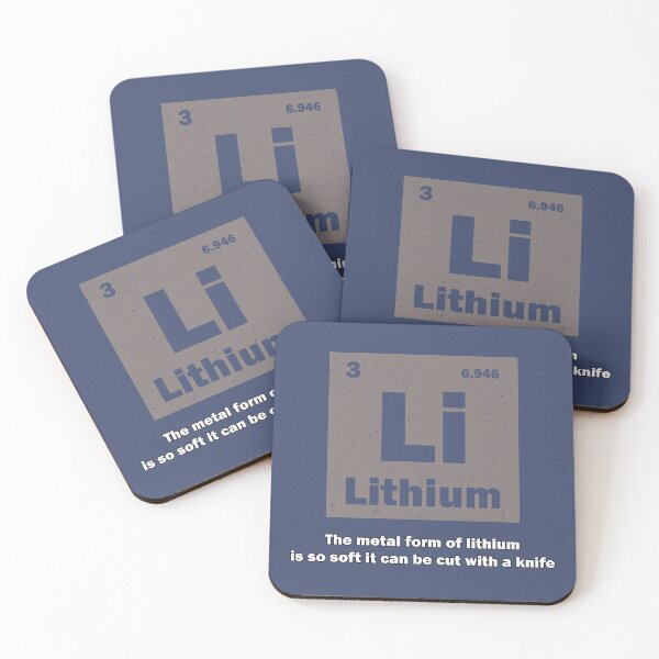 Item preview, The metal form of lithium is so soft it can be cut with a knife, gift for chemistry lover designed and sold by abdelhak2005.
