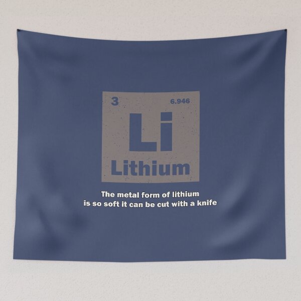 Item preview, The metal form of lithium is so soft it can be cut with a knife, gift for chemistry lover designed and sold by abdelhak2005.