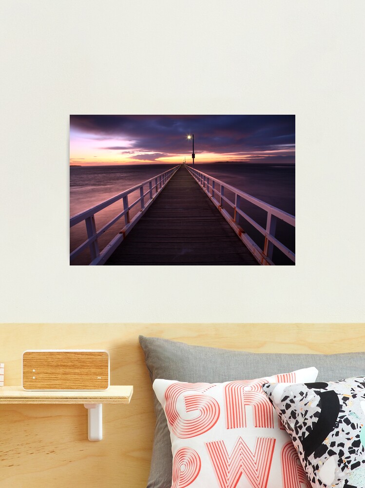 Thumbnail 1 of 3, Photographic Print, Pre-Dawn Greets Point Lonsdale Pier, Australia designed and sold by Michael Boniwell.