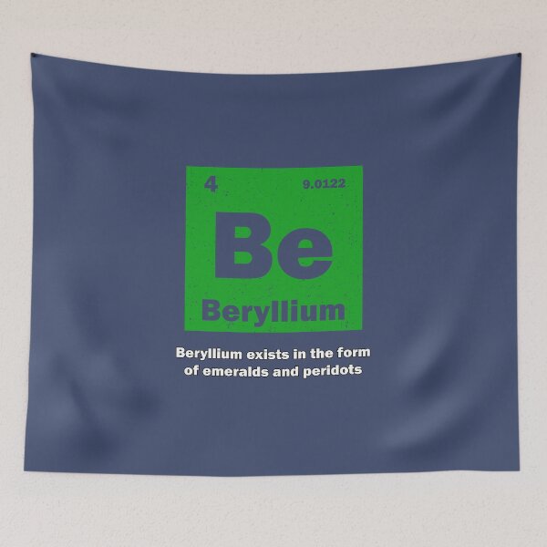 Item preview, Beryllium exists in the form of emeralds and peridots, gift for chemistry lover designed and sold by abdelhak2005.