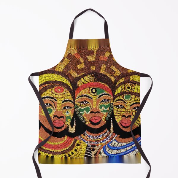 Item preview, Unique Modern face of three African queens - Ashanti ghanaian african culture - Great Gift for Ashanti Culture Lover designed and sold by Ralek.