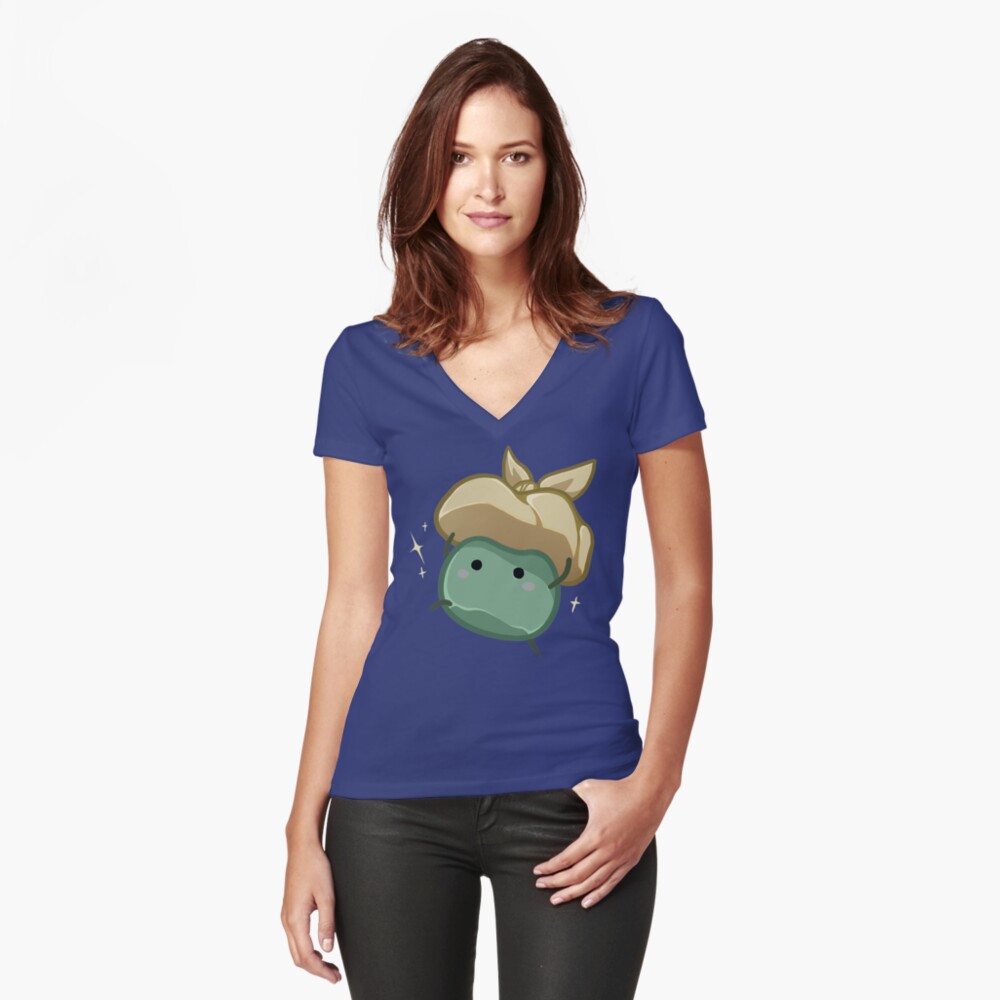 Download "Junimo" Women's Fitted V-Neck T-Shirt by -Oujo- | Redbubble