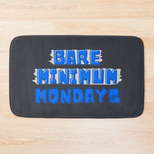 Item preview, Bare Minimum Mondays, Weekday Vibes Trendy Day Of Week designed and sold by iCherryRed.