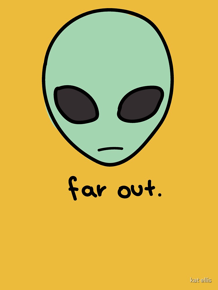 far out tie-dye alien Poster for Sale by kat ellis