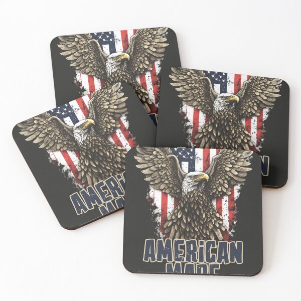 Item preview, "American Made Eagle Design with American Flag" - Patriotic Redbubble Art designed and sold by itsbyshawn.