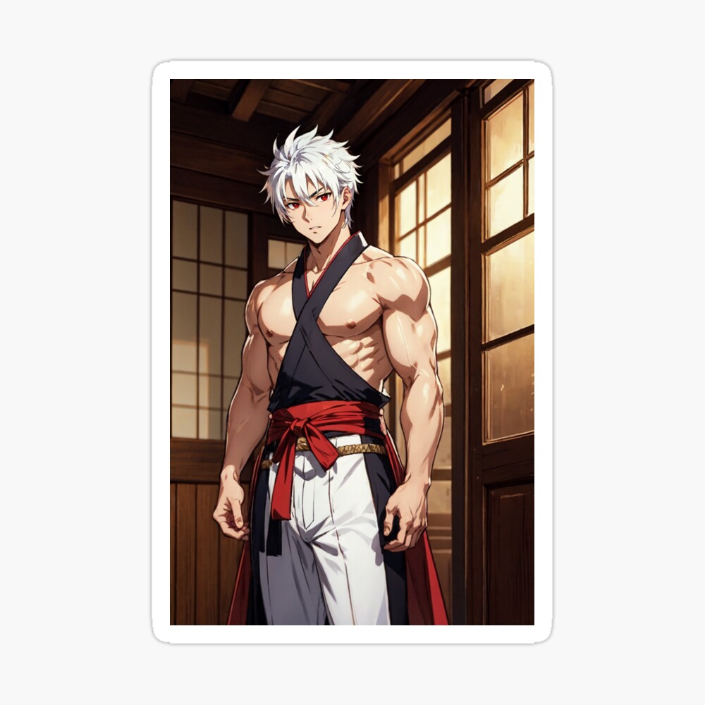 Strong Muscular Guy Anime Style 