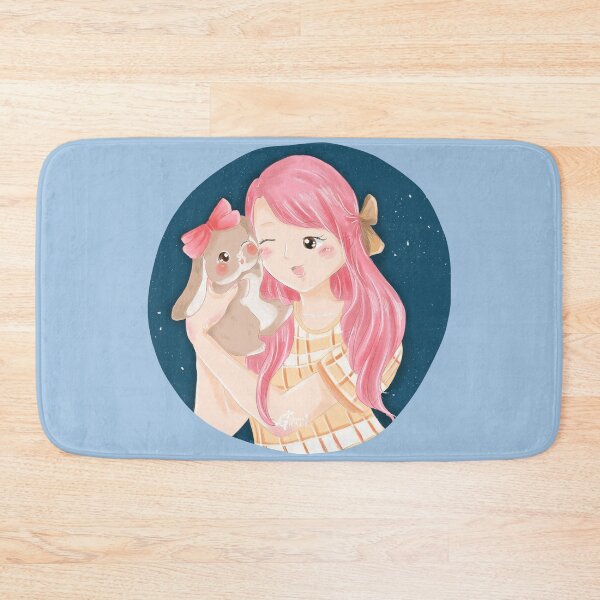 Item preview, Navy Blue Circle Bunmom and Holland Lop Rabbit | Bunniesmee designed and sold by bunniesmee.