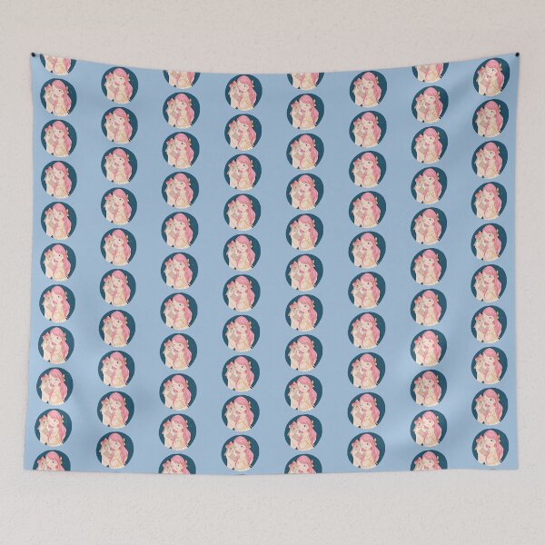 Item preview, Navy Blue Circle Bunmom and Holland Lop Rabbit | Bunniesmee designed and sold by bunniesmee.