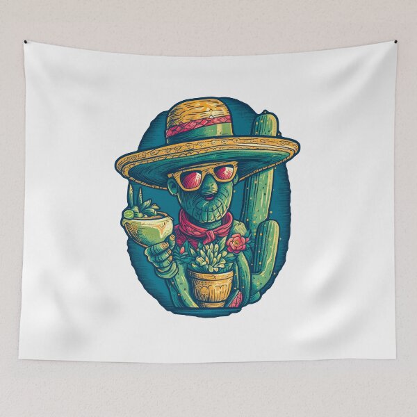 Item preview, Cactus Holding A Margarita Design - For Those Who Love Tequila and Margaritas - You Need This designed and sold by AlanPhotoArt.