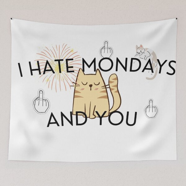 Item preview, Hate mondays  designed and sold by MixedModernArt.