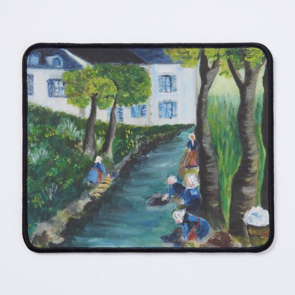 Item preview, Washer Women - Breton Women Washing Laundry In A River, Original Painting From Legendary Artist  designed and sold by CloudofKnowing.