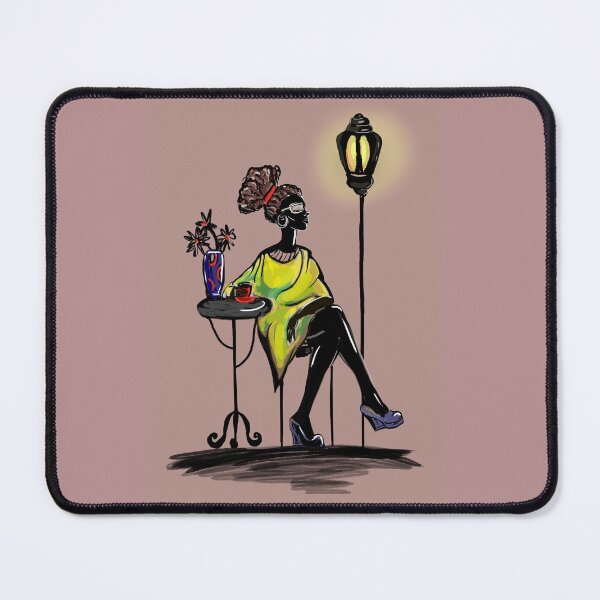 Item preview, The Girl in the street cafe designed and sold by Ximera888Art.