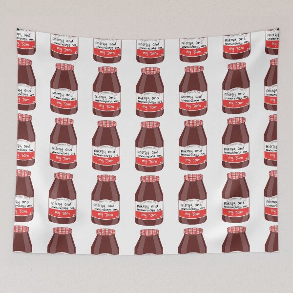 Item preview, Allergy and Immunology are my Jam designed and sold by peachesandfizz.