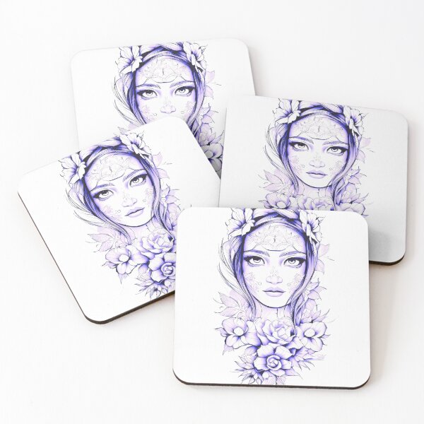 Item preview, Purple Flower Face designed and sold by magdalashore.