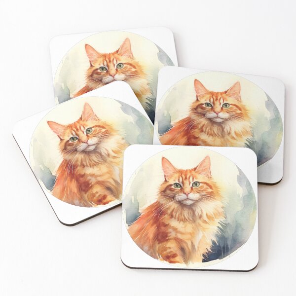 Item preview, A cat painted with watercolors designed and sold by SirCed.