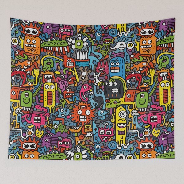 Item preview, Monster Frenzy - pattern designed and sold by Loffartdesign.