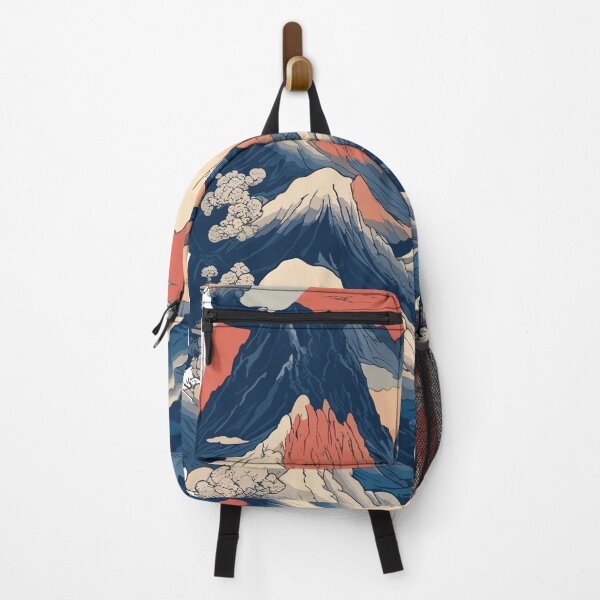 Item preview, Serene Horizons: Ukiyo-e Flat Design Landscape designed and sold by urbsrepublic.