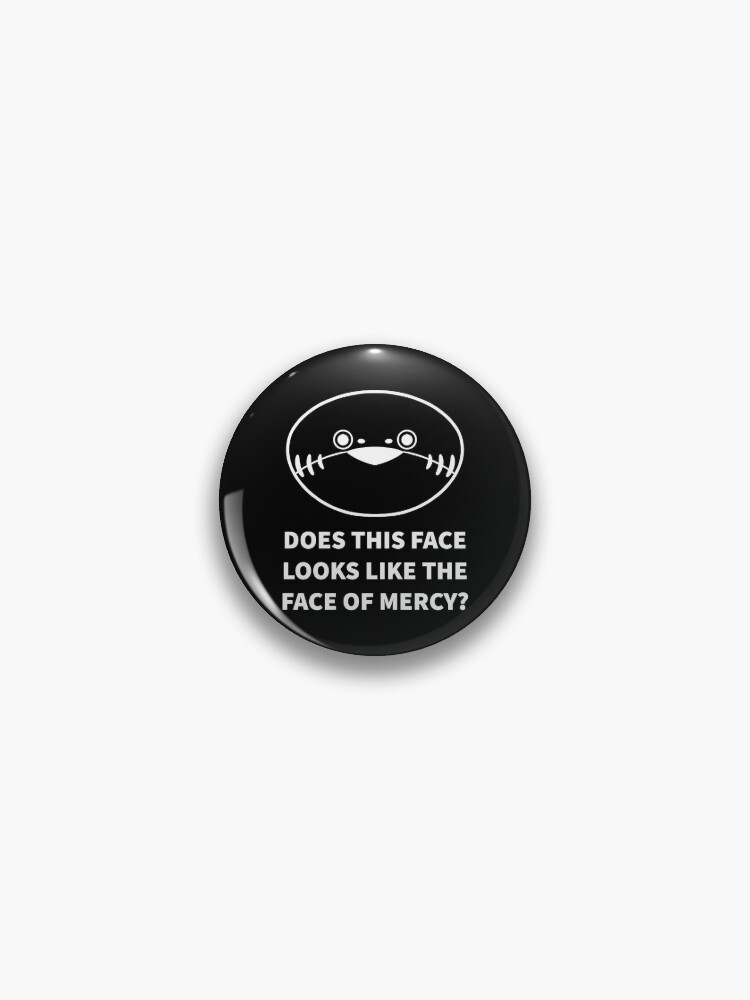 Sacabambaspis Face of Mercy (Black) Pin for Sale by TroodonVet