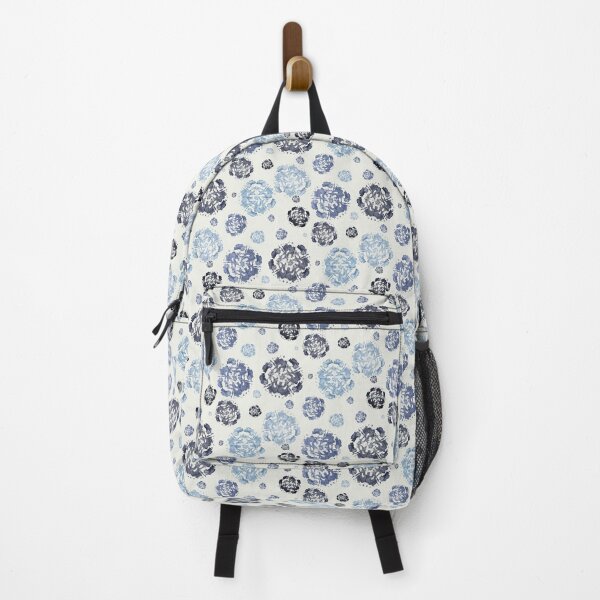 Item preview, Indigo abstract flowers designed and sold by OkopipiDesign.