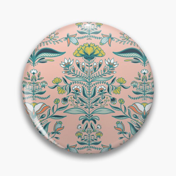 Item preview, Floral Nordic Folklore - pink designed and sold by GrisCiel.
