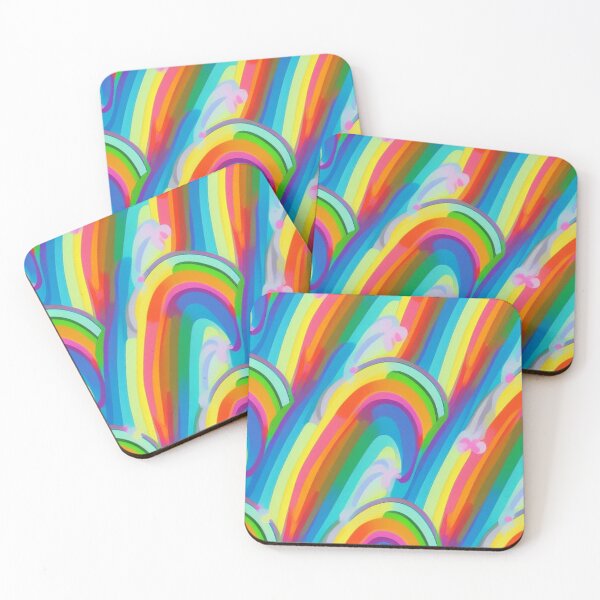 Item preview, Fluffy Rainbow Art 90's Inspired designed and sold by UmamibyKristi.