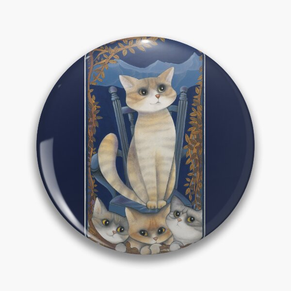 Item preview, Country Cat with Feline Companions. A gift for cat lovers designed and sold by gatteria.