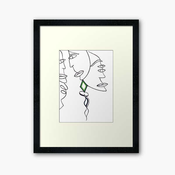 faces In Space Framed Art Print