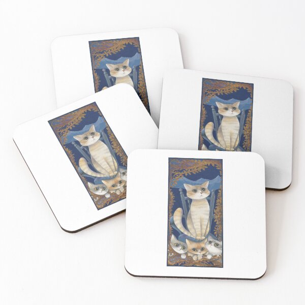 Artikelvorschau, Landkatze mit katzenartigen Begleitern. Ein Geschenk für Katzenliebhaber entworfen und verkauft von gatteria.