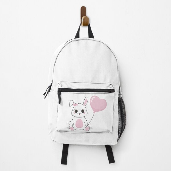 Item preview, cute rabbit and a heart shaped balloon designed and sold by WonderworkLI.