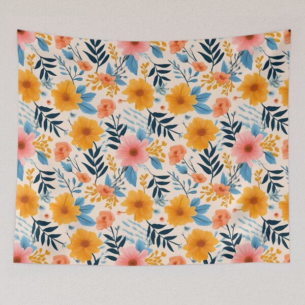 Item preview, Pastel Acrylic Summer Flower | Bright Floral Pattern designed and sold by BoredF.