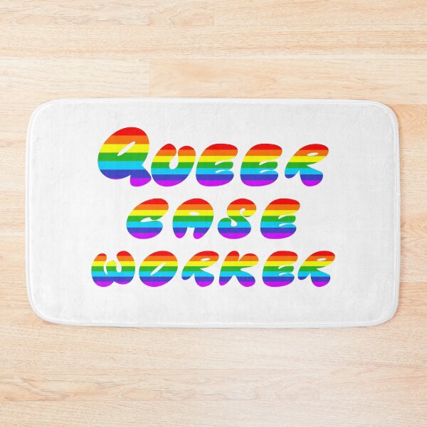 Item preview, Queer Case Worker, LGBTQIA Pride designed and sold by ShopULove.