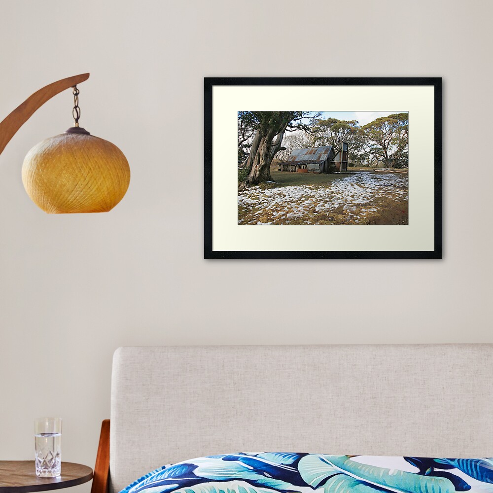 Wallace Hut, Falls Creek, Australia Framed Art Print