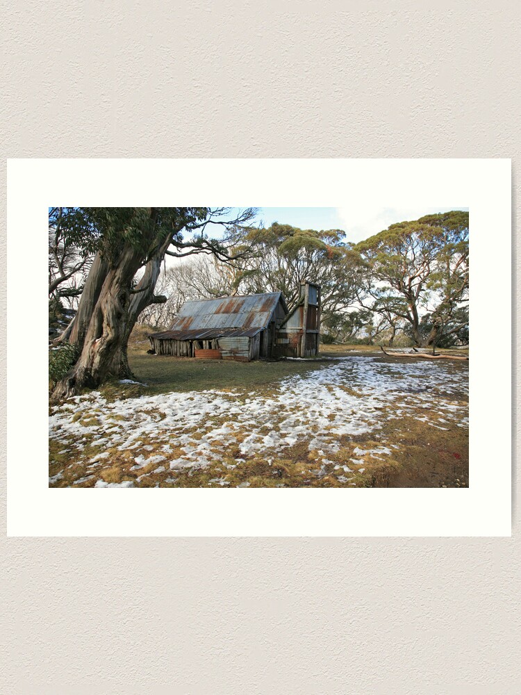 Alternate view of Wallace Hut, Falls Creek, Australia Art Print
