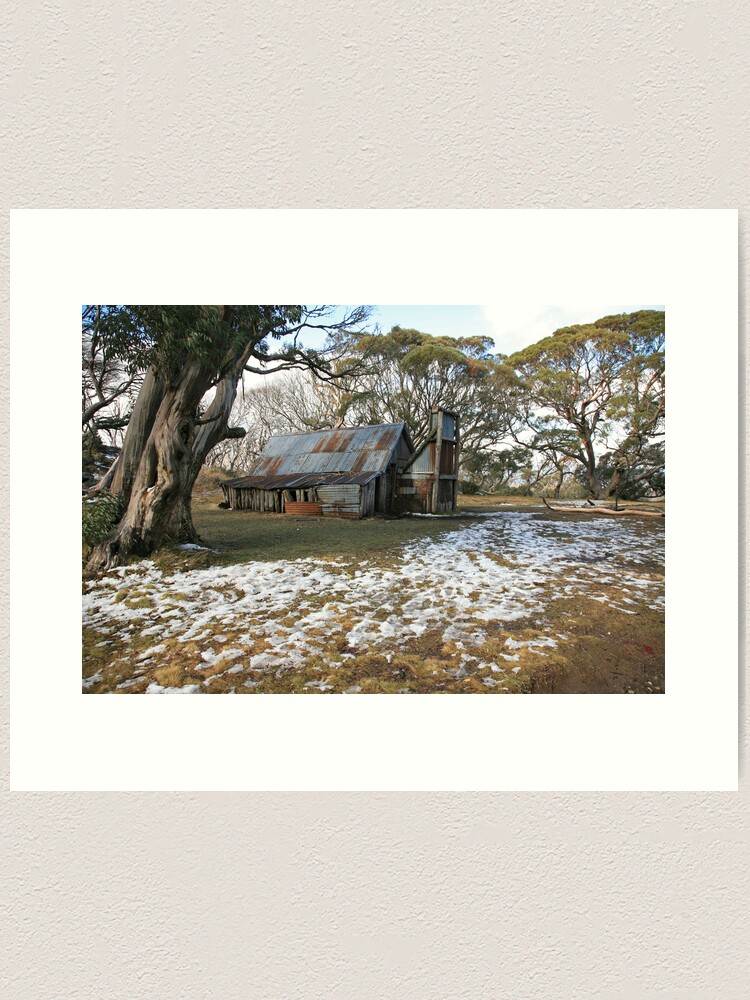 Alternate view of Wallace Hut, Falls Creek, Australia Art Print