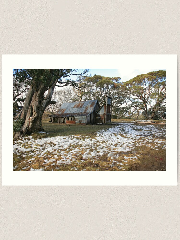 Alternate view of Wallace Hut, Falls Creek, Australia Art Print