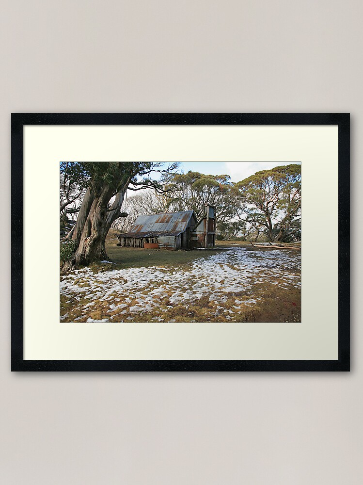 Alternate view of Wallace Hut, Falls Creek, Australia Framed Art Print