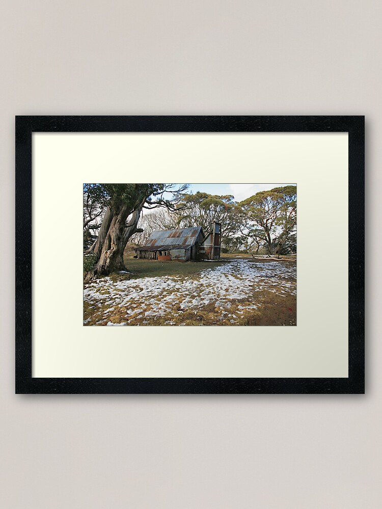 Alternate view of Wallace Hut, Falls Creek, Australia Framed Art Print