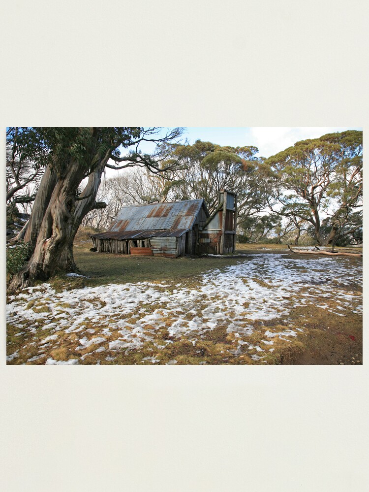 Alternate view of Wallace Hut, Falls Creek, Australia Photographic Print