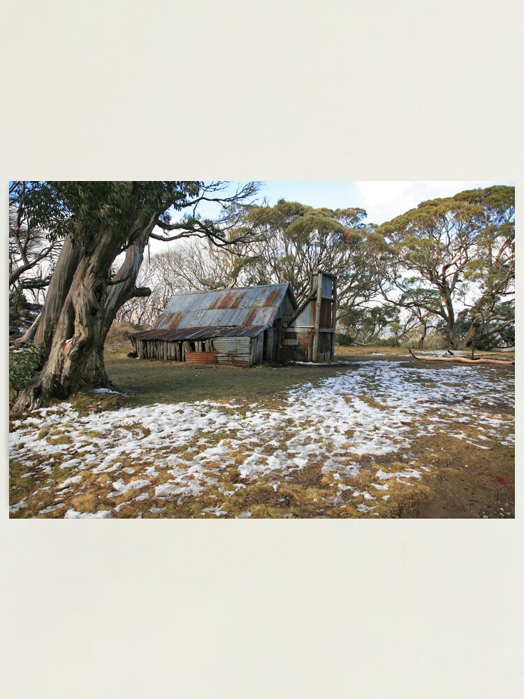 Alternate view of Wallace Hut, Falls Creek, Australia Photographic Print