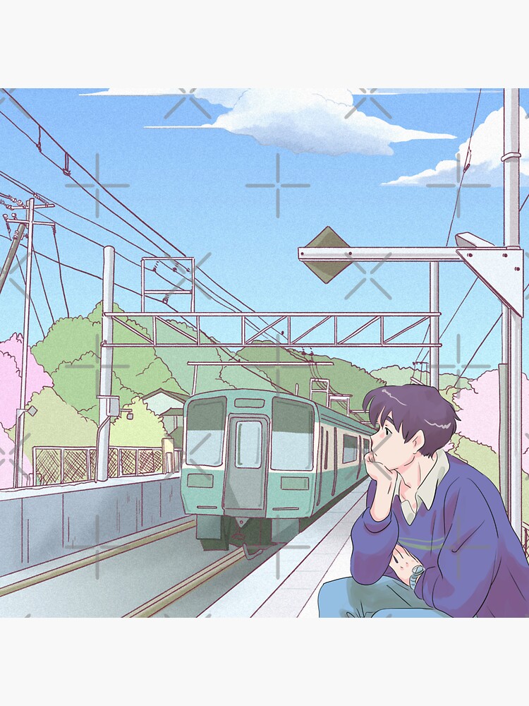 HD desktop wallpaper: Anime, Girl, Train, Train Station download free  picture #1009456
