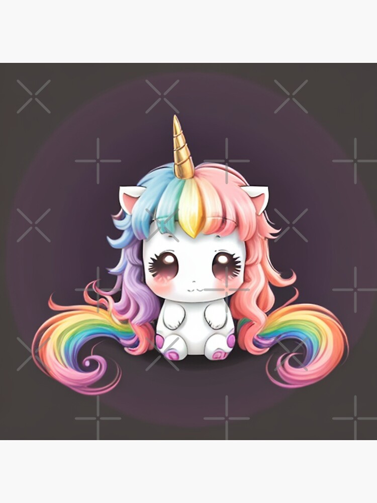 Pegatinas: Unicornio Chibi