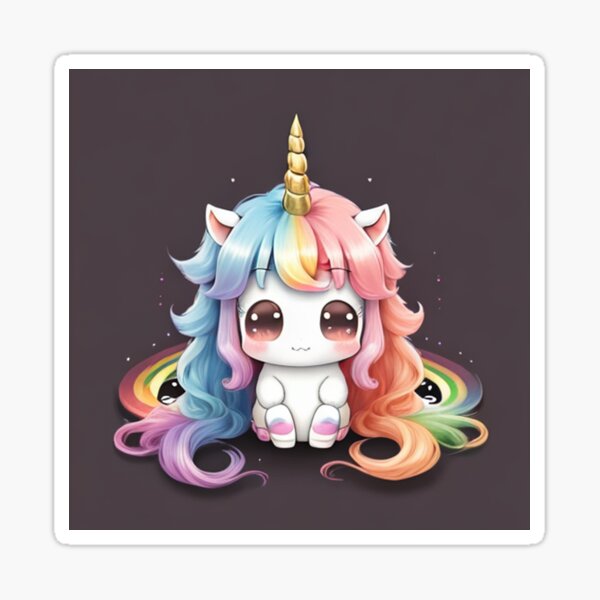 pink unicorn magnet stickers posters gift ideas' Sticker