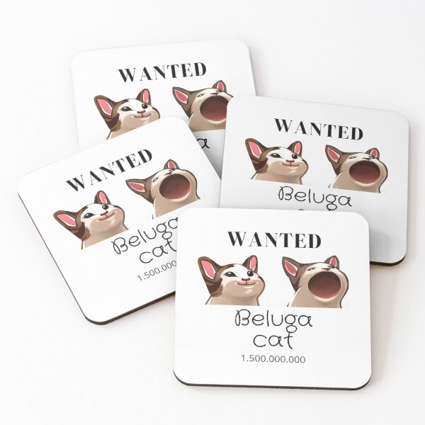 Item preview, Cat Beluga, Wanted Dead or Alive   designed and sold by InkKatKrafts.