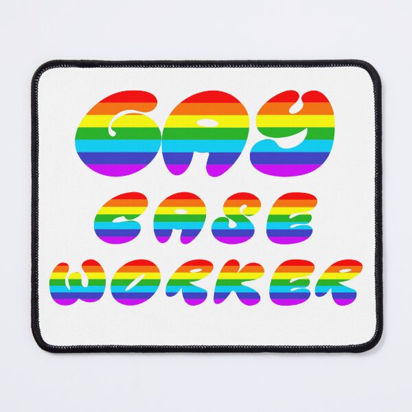 Item preview, Gay Case Worker, LGBTQIA Pride designed and sold by ShopULove.