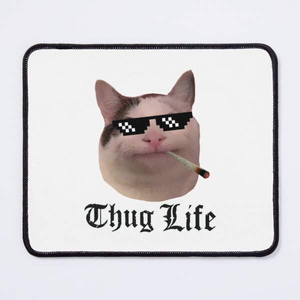 Item preview, thug life Smiling Cat Beluga discord designed and sold by InkKatKrafts.
