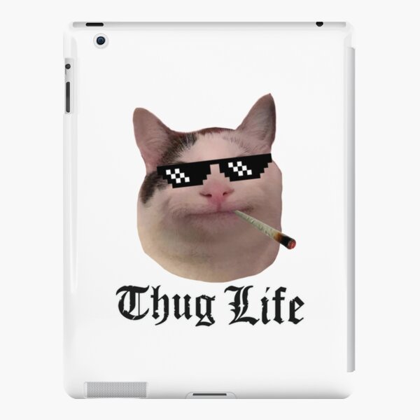 Polite Cat Meme Featuring Cute Beluga Cat A Funny Cat Meme Depicting A Cute  Cat Smiling, Funny Cat Pun And A Happy Cat | iPad Case & Skin