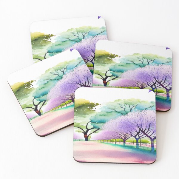Item preview, Jacaranda Trees designed and sold by tqdesigns.