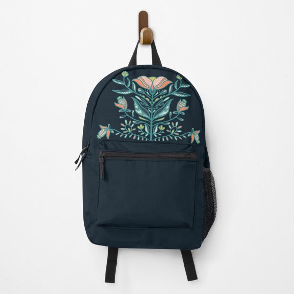 Item preview, Nordic Folklore Floral - pink flower designed and sold by GrisCiel.