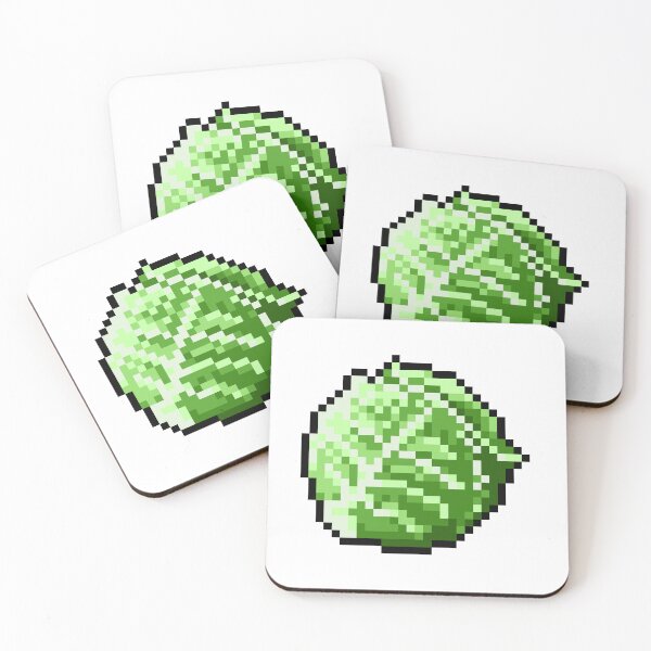 Item preview, Pixel Cabbage - pixel food art designed and sold by LittleFoodShop.
